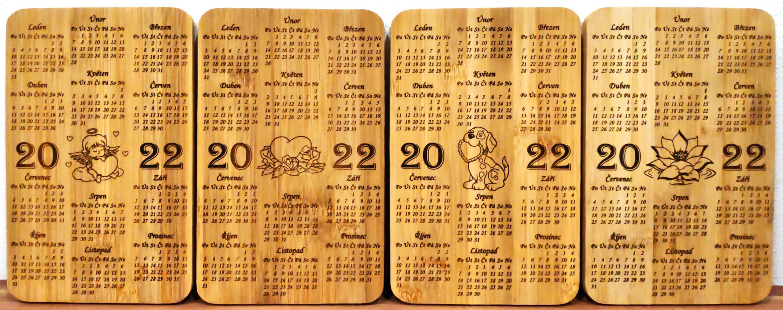 Bambusové prkénko (kalendář 2022 - 14x22 cm)